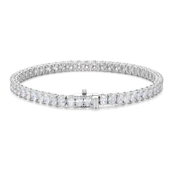 Classic 4-Prong Oval Tennis Bracelet