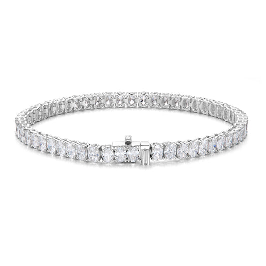 Classic 4-Prong Oval Tennis Bracelet