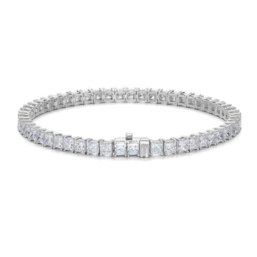 Classic 4-Prong Princess Tennis Bracelet