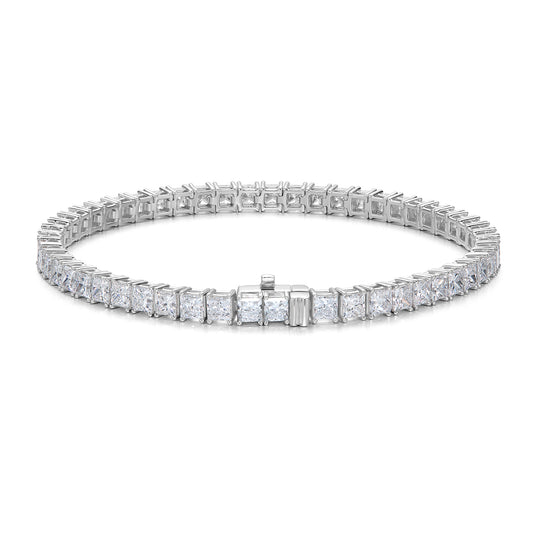Classic 4-Prong Princess Tennis Bracelet