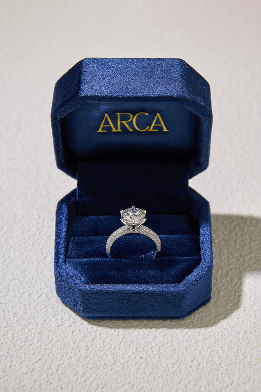 3.02CT Certete Infinity Round Cut in 14K White Gold