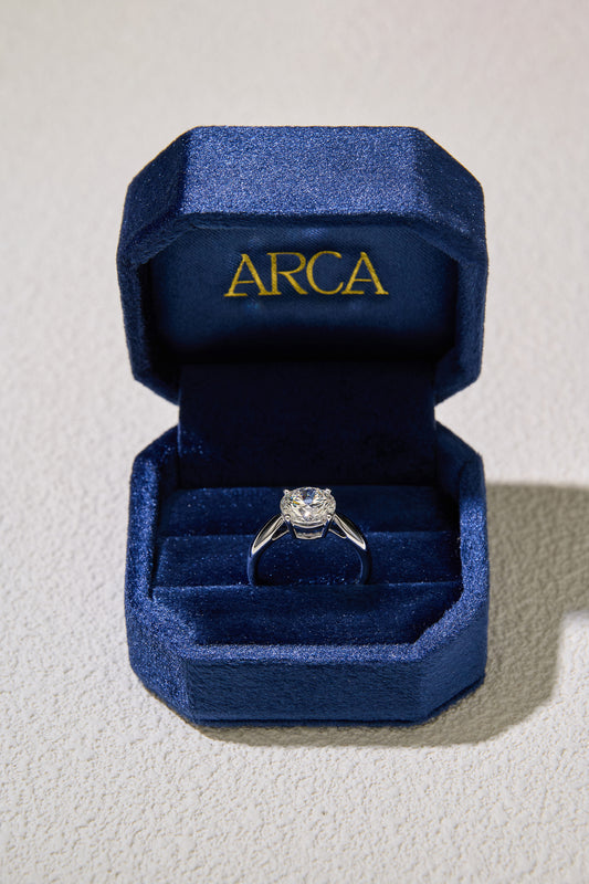 3.02CT Merge Round Cut in 14K White Gold