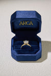 3.07CT Certate Round Cut in 14K Yellow Gold
