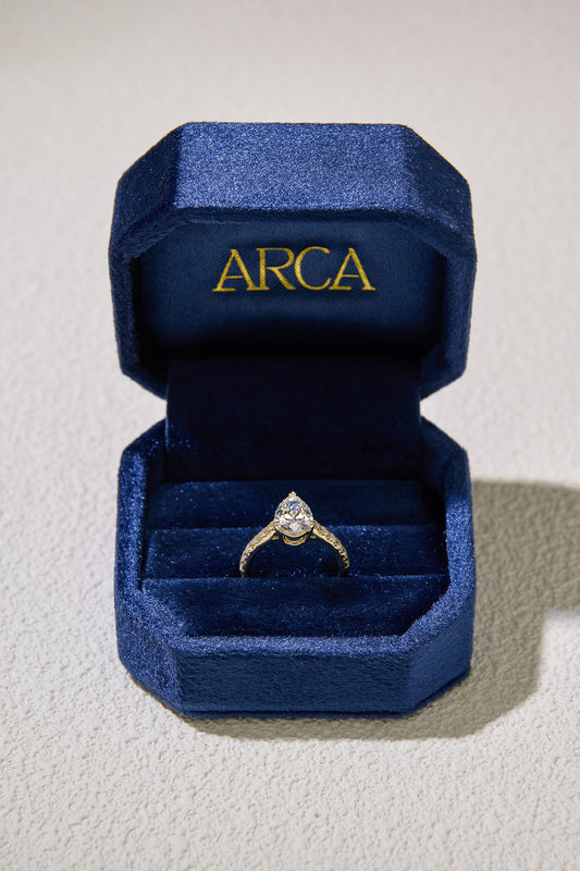 1.57CT More Than Pear Cut in 14K Yellow Gold