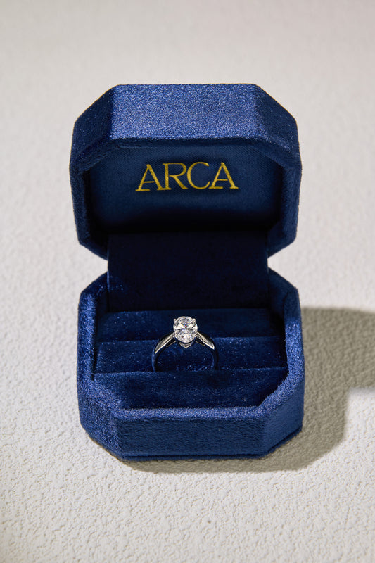1.53CT Merge Oval Cut in 18K White Gold