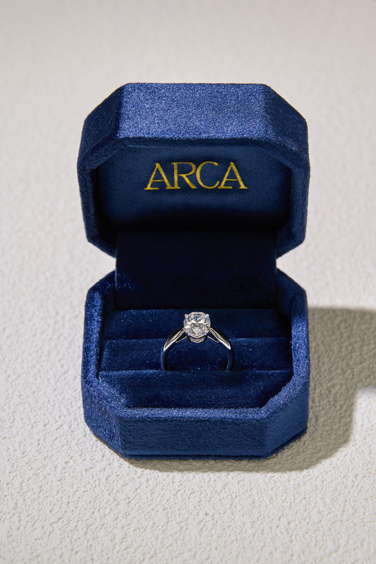 2.07CT Merge Oval Cut in 18K White Gold