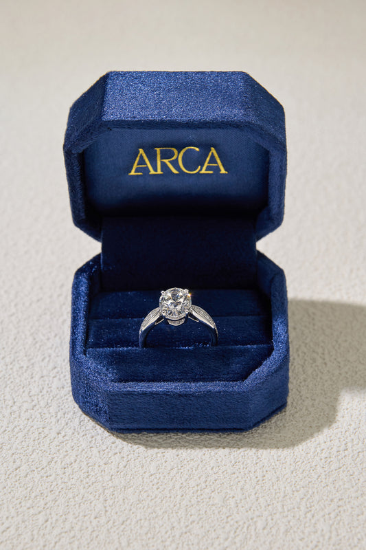 4.06CT Merge Infinity Oval Cut in 14K White Gold