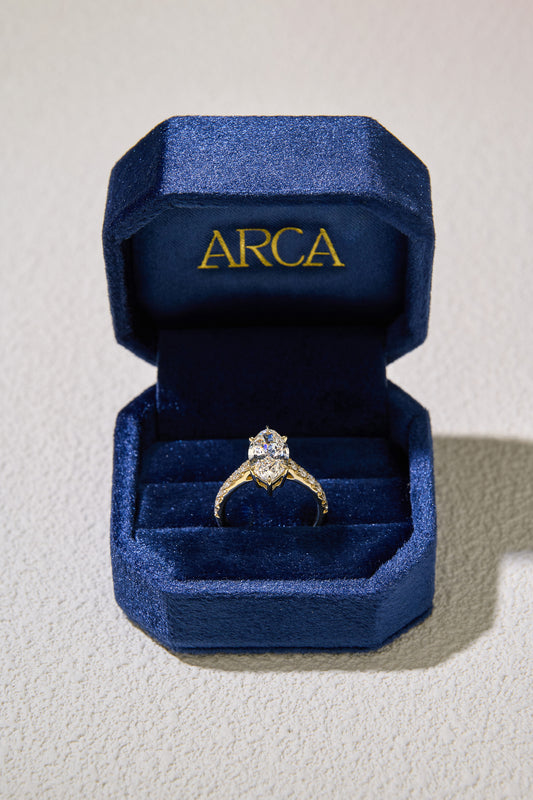 3.01CT More Than Marquise Cut in 14K Yellow Gold
