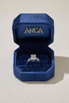 3.09CT Exist Emerald Cut in 14K White Gold