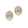 Croissant Oval Studs