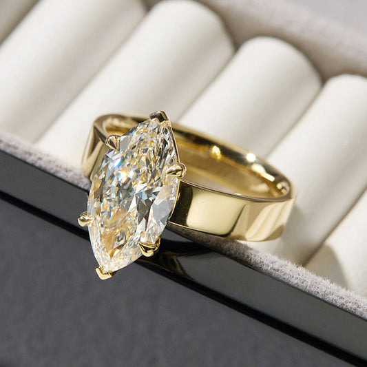 Cigar Band Marquise Cut