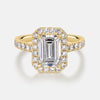 More Than Halo Emerald Cut