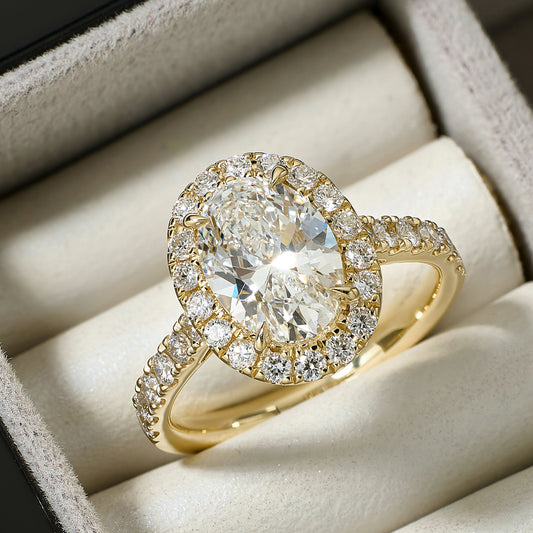 More Than Halo Oval Cut