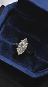 3.01CT Certate Marquise Cut in 18K Yellow Gold