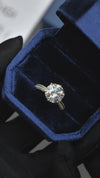 5.02CT Certate Infinity Round Cut in 14K Yellow Gold