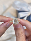 More Than Halo Emerald Cut