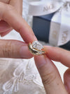 Curved Chunky Ring Asymmetric Pear