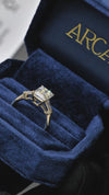 4.01CT Exist Emerald Cut in 14K Yellow Gold
