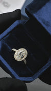 3.07CT More Than Halo Oval Cut in 14K Yellow Gold