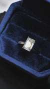 3.10CT Certate Emerald Cut in 18K Yellow Gold