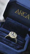 5.01CT More Than Halo Oval Cut in 14K Yellow Gold