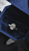3.08CT Exist Oval Cut in 14K Yellow Gold