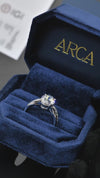 4.06CT Merge Infinity Oval Cut in 14K White Gold