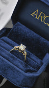 2.13CT Exist Emerald Cut in 18K Yellow Gold