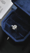 2.07CT Merge Oval Cut in 18K White Gold