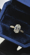 3.03 CT Merge Infinity Oval Cut in 18K Yellow Gold
