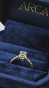 2.02CT More Than Long Cushion Cut in 14K Yellow Gold