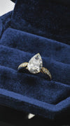 3.13CT Merge Infinity Pear Cut in 14K Yellow Gold