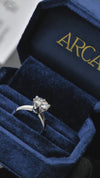 2.11CT Certate Round Cut in 14K White Gold